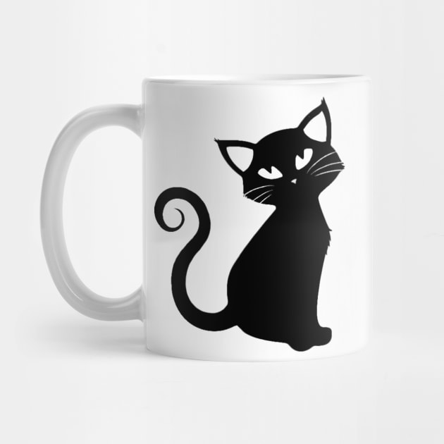 Black cat - Catshirt - Catslover - Vegan - Kawaii - gift idea by Vane22april